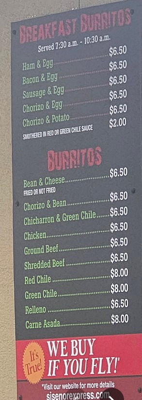 Si Señor Express Restaurant Menu – Authentic Mexican Food in Las Cruces