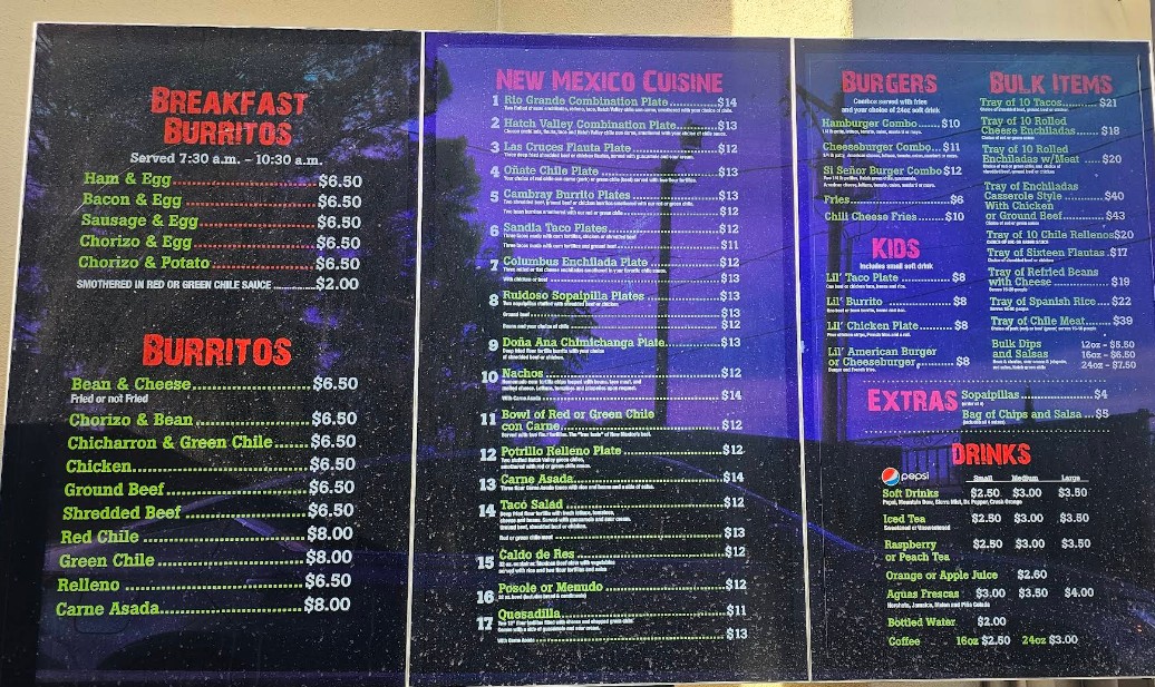 Si Señor Express Restaurant Menu – Authentic Mexican Food in Las Cruces